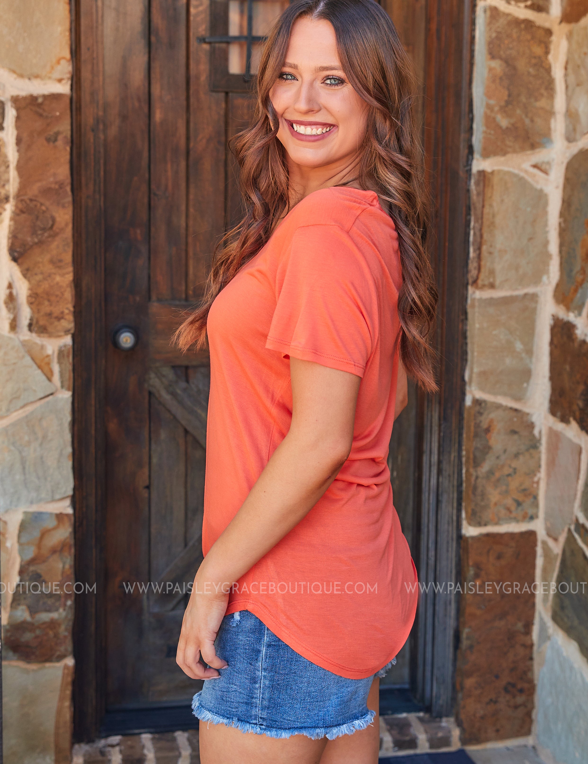 Many Little Reasons Top - Orange* LAST ONES FINAL SALE *