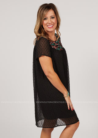 Milan Embroidered Dress  - LAST ONE FINAL SALE