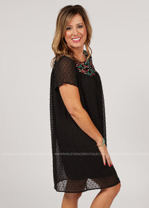 Milan Embroidered Dress  - FINAL SALE