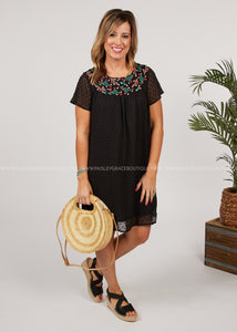 Milan Embroidered Dress  - FINAL SALE CLEARANCE