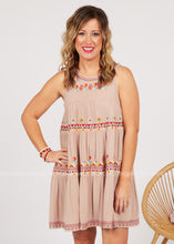 Load image into Gallery viewer, Desert Flame Embroidered Dress - FINAL SALE
