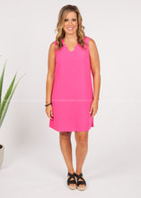 Load image into Gallery viewer, Audrey Dress- Hot Pink  - FINAL SALE
