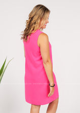 Load image into Gallery viewer, Audrey Dress- Hot Pink  - FINAL SALE
