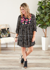 Jules Embroidered Dress - FINAL SALE