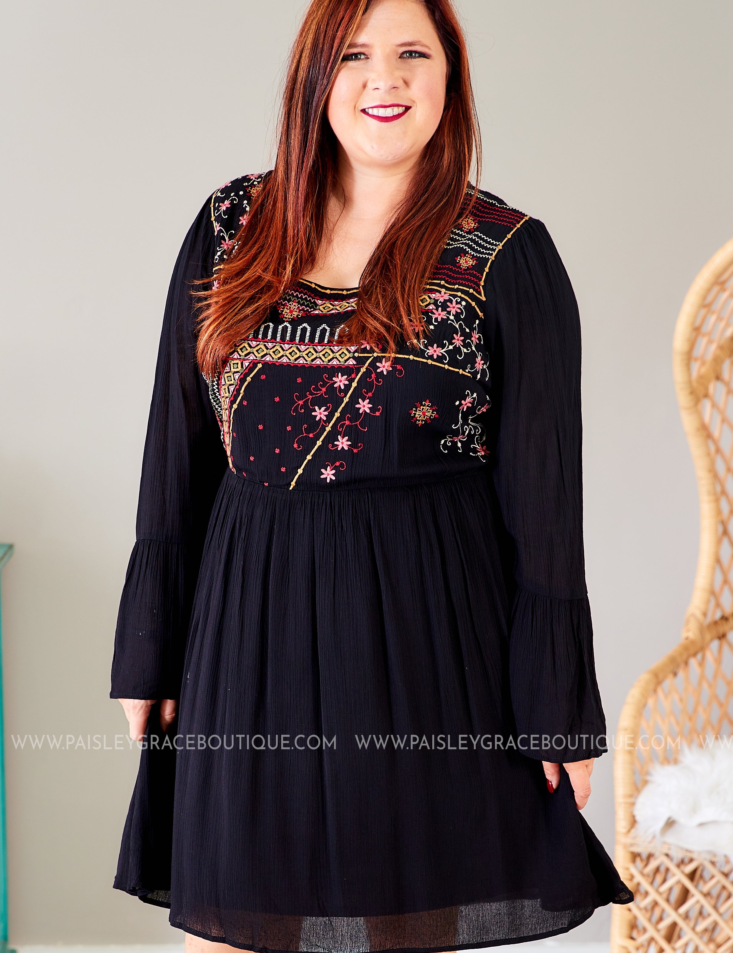 Gianna Embroidered Dress - LAST ONES FINAL SALE