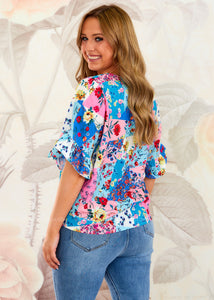 Heidi Top - Periwinkle Mix - FINAL SALE CLEARANCE