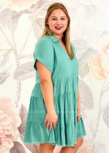 Load image into Gallery viewer, Kelsey Dress - Jade - FINAL SALE

