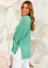 Load image into Gallery viewer, Above the Clouds Sweater - Mint  - FINAL SALE
