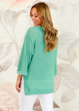 Load image into Gallery viewer, Above the Clouds Sweater - Mint  - FINAL SALE

