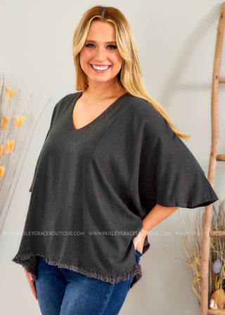 Just Too Good Top - 2 Colors  - FINAL SALE