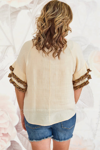 Shift In The Wind Top - Cream - LAST ONE FINAL SALE