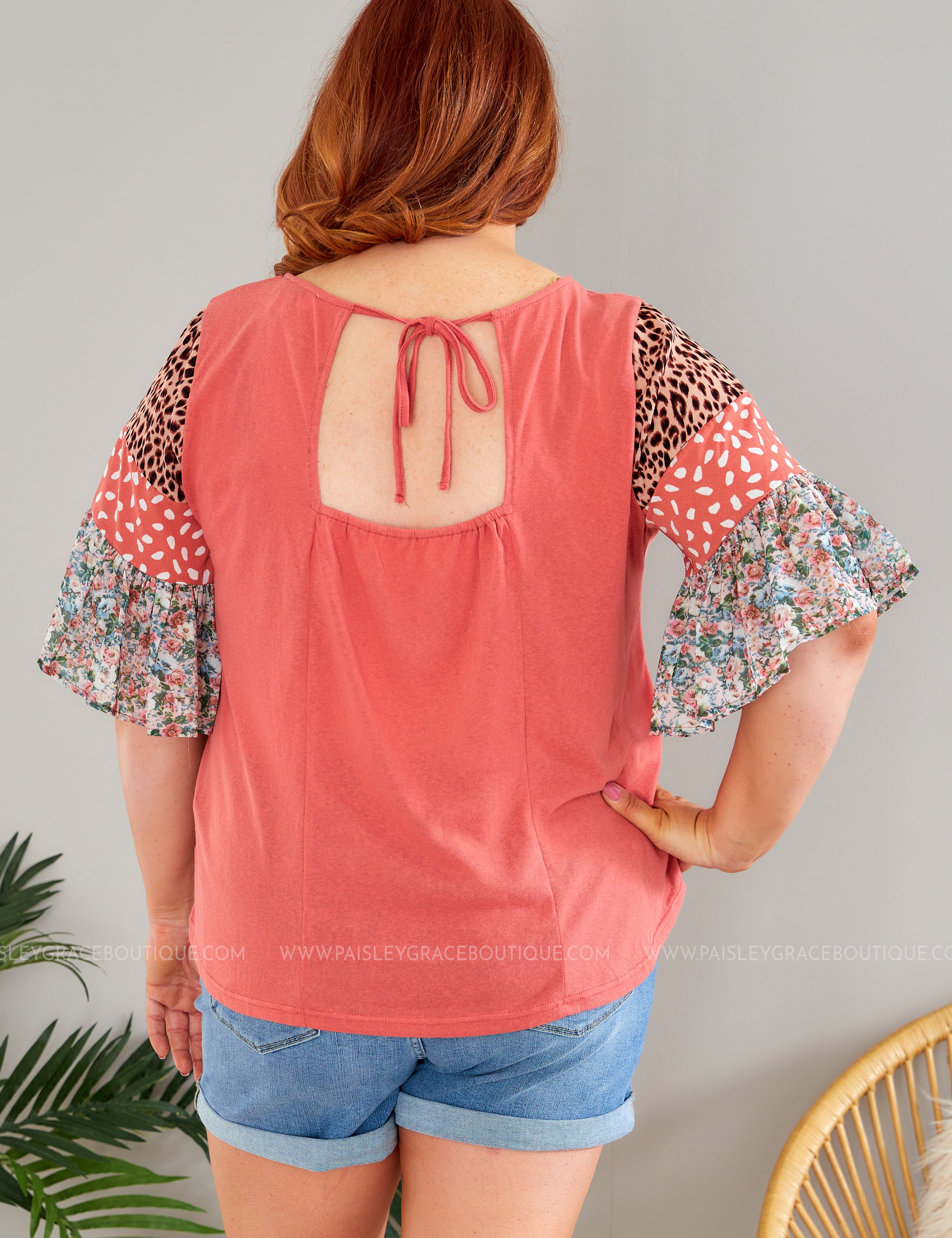 Always Wandering Top - Coral - LAST ONES FINAL SALE