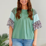 Always Wandering Top - Sage - LAST ONES FINAL SALE