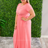 Alexandra Maxi Dress - Grey, Coral or Denim. - LAST ONES FINAL SALE