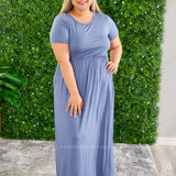 Alexandra Maxi Dress - Grey, Coral or Denim. - LAST ONES FINAL SALE