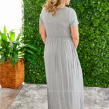 Alexandra Maxi Dress - Grey, Coral or Denim. - LAST ONES FINAL SALE
