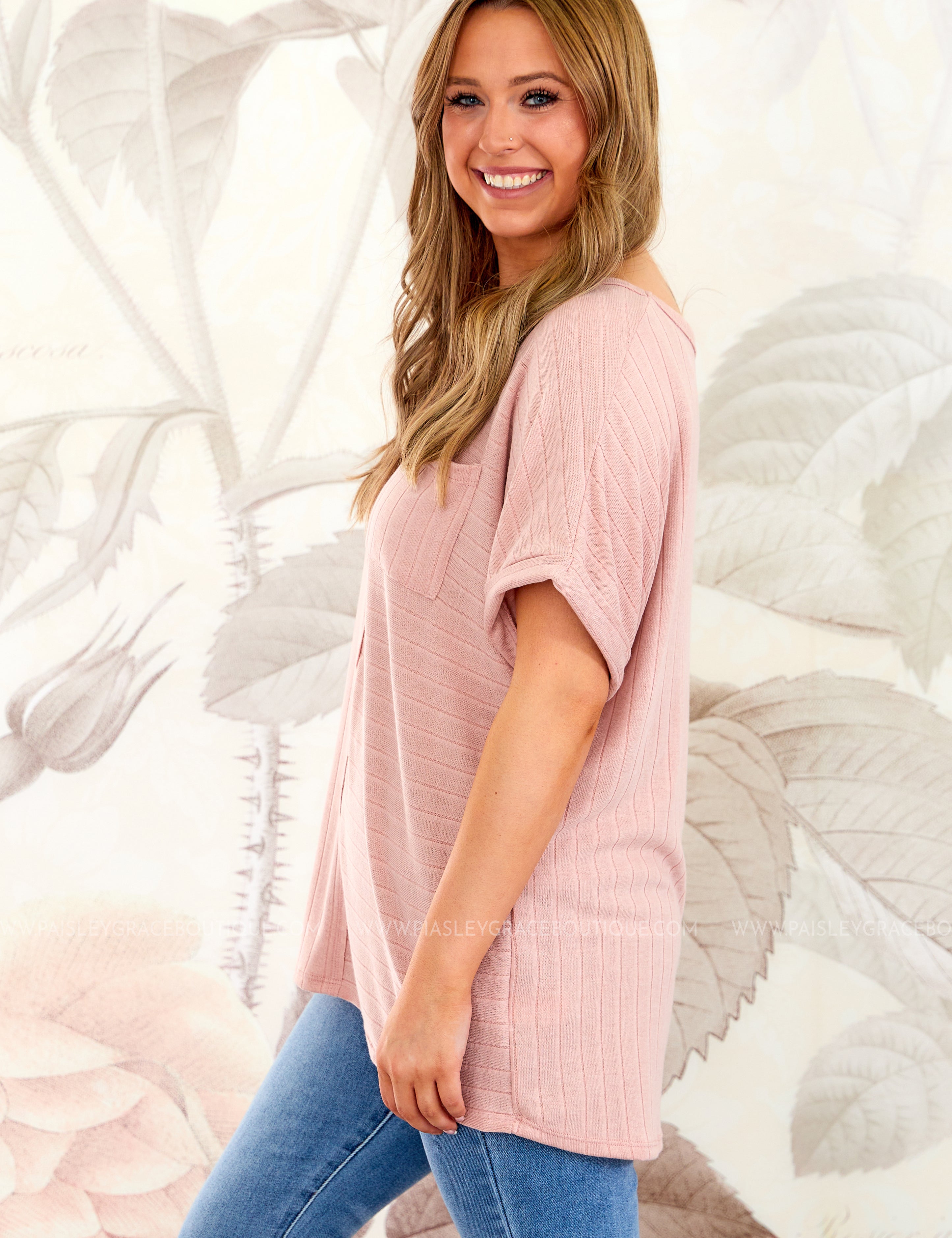 Friday Feeling Top - Blush - LAST ONES FINAL SALE