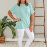 Friday Feeling Top - Mint - LAST ONES FINAL SALE