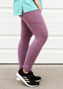 Full Length Leggings - FROSTED MULBERRY - REG. ONLY - FINAL SALE