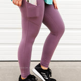 Full Length Leggings - FROSTED MULBERRY - REG. ONLY* LAST ONES FINAL SALE *