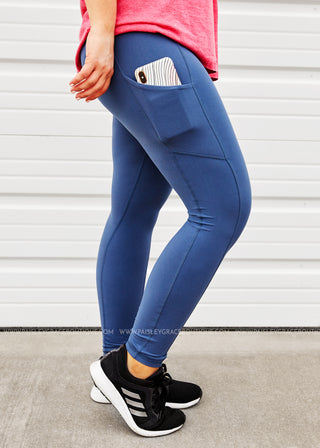 Full Length Leggings - CODE BLUE - REG. ONLY - FINAL SALE