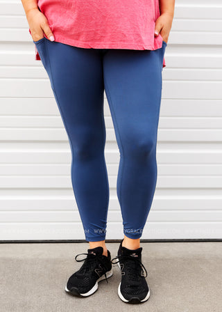 Full Length Leggings - CODE BLUE - REG. ONLY - FINAL SALE