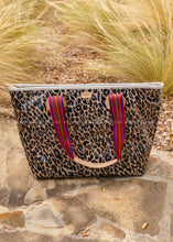 Load image into Gallery viewer, Zipper Tote, Blue Jag by Consuela
