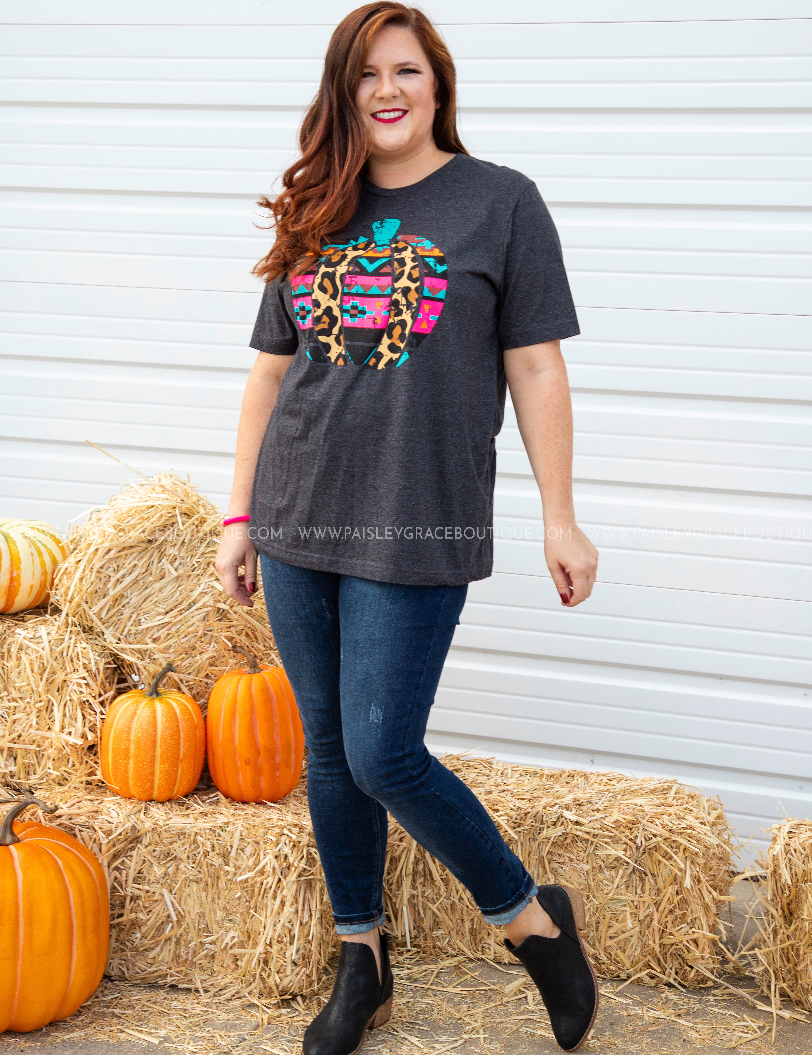 Aztec Pumpkin Tee - LAST ONES FINAL SALE