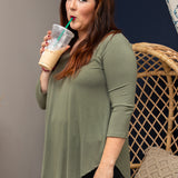 The Haven Top- LT. OLIVE - LAST ONES FINAL SALE