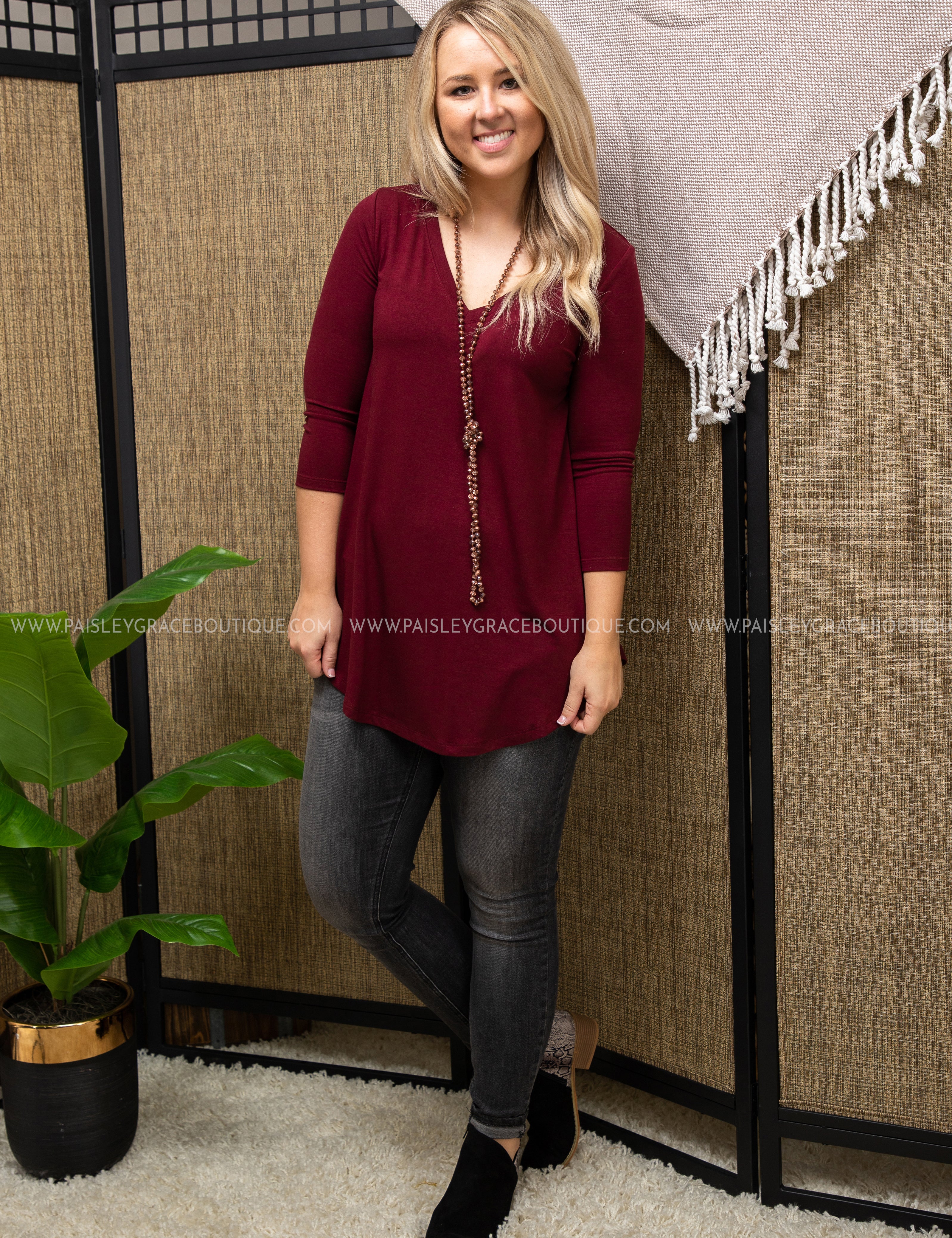 The Haven Top- CABERNET- RESTOCK - LAST ONES FINAL SALE