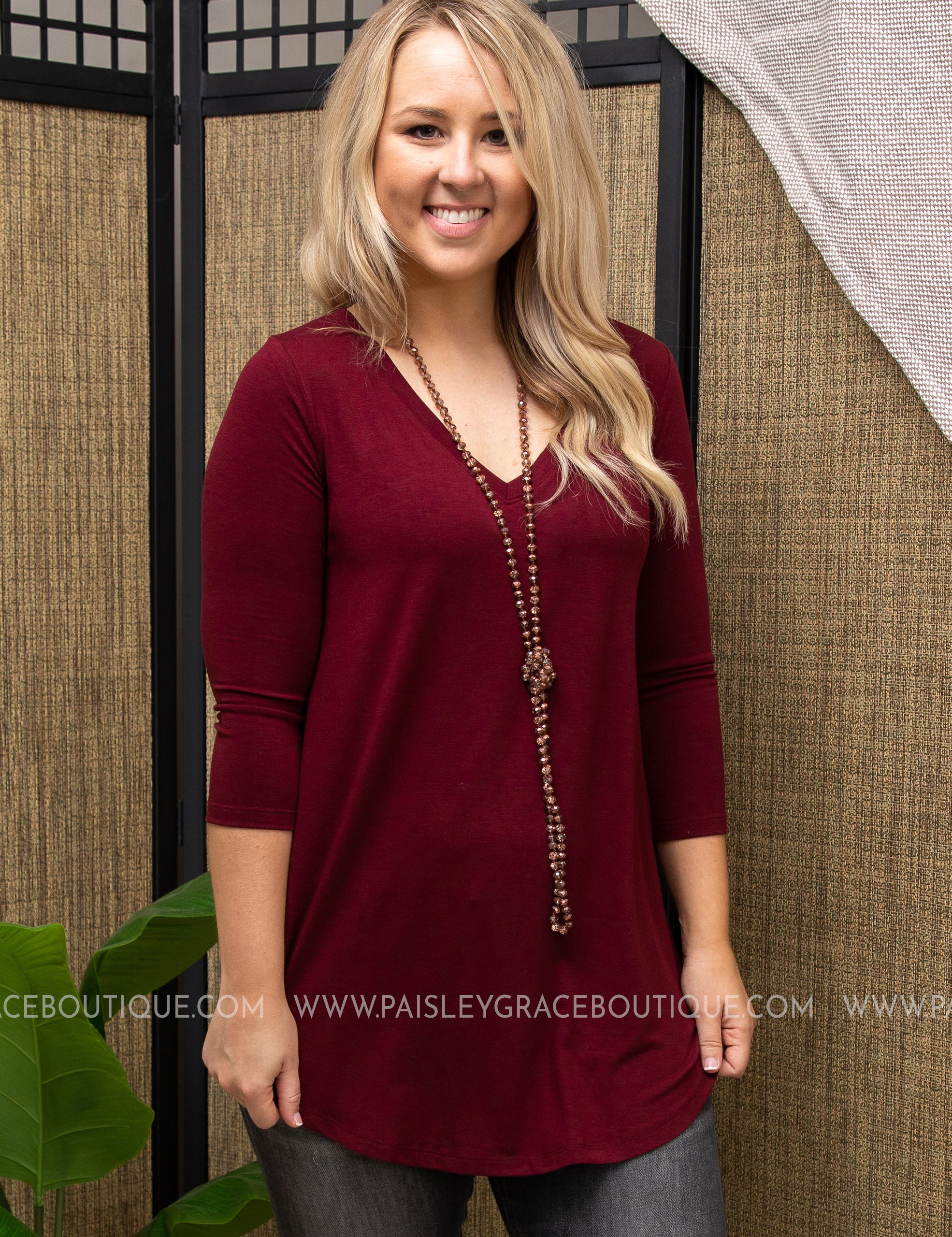 The Haven Top- CABERNET- RESTOCK - LAST ONES FINAL SALE