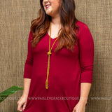 The Haven Top- DK. RED - LAST ONES FINAL SALE