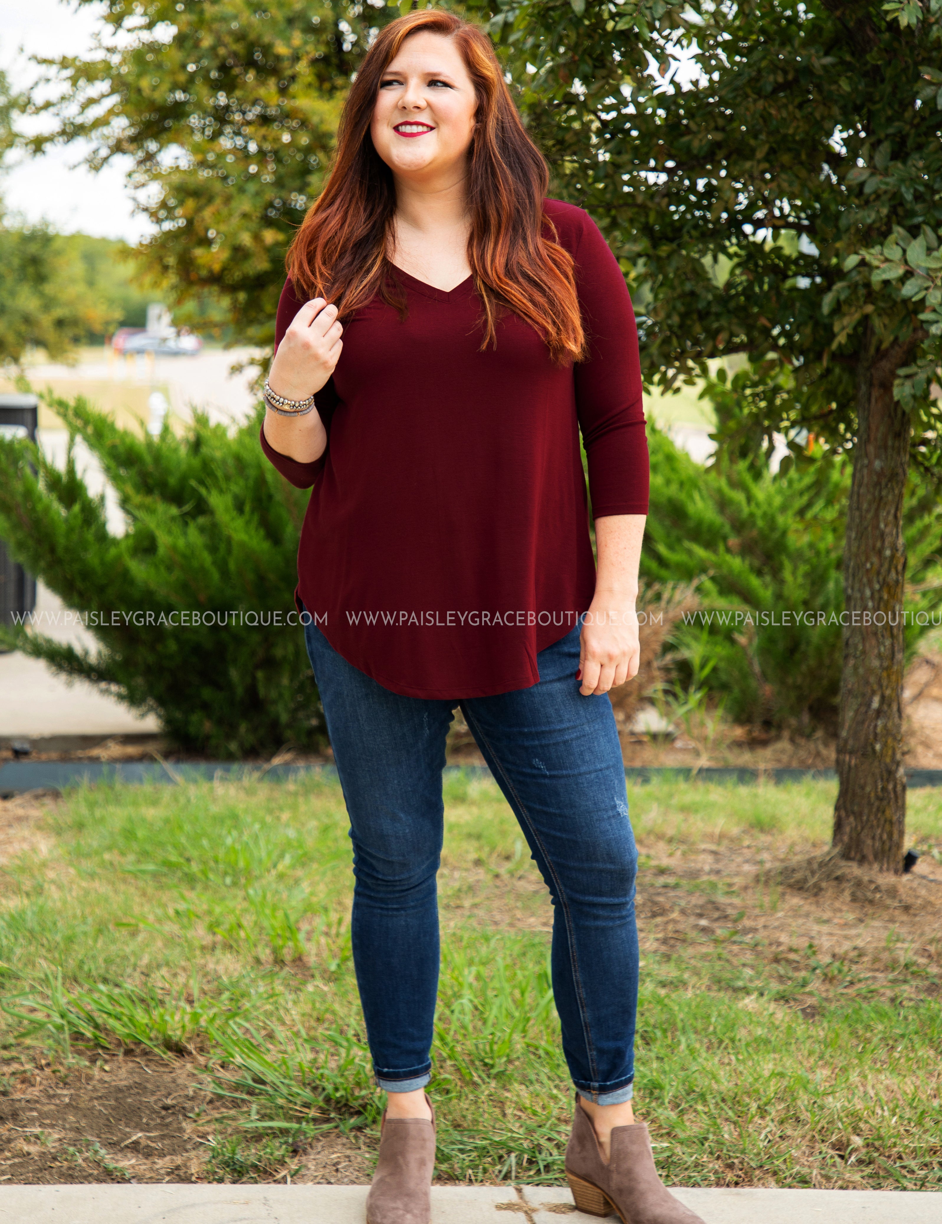 The Haven Top- CABERNET- RESTOCK - LAST ONES FINAL SALE