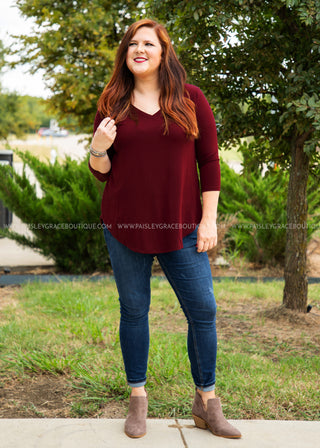 The Haven Top- CABERNET- RESTOCK - FINAL SALE