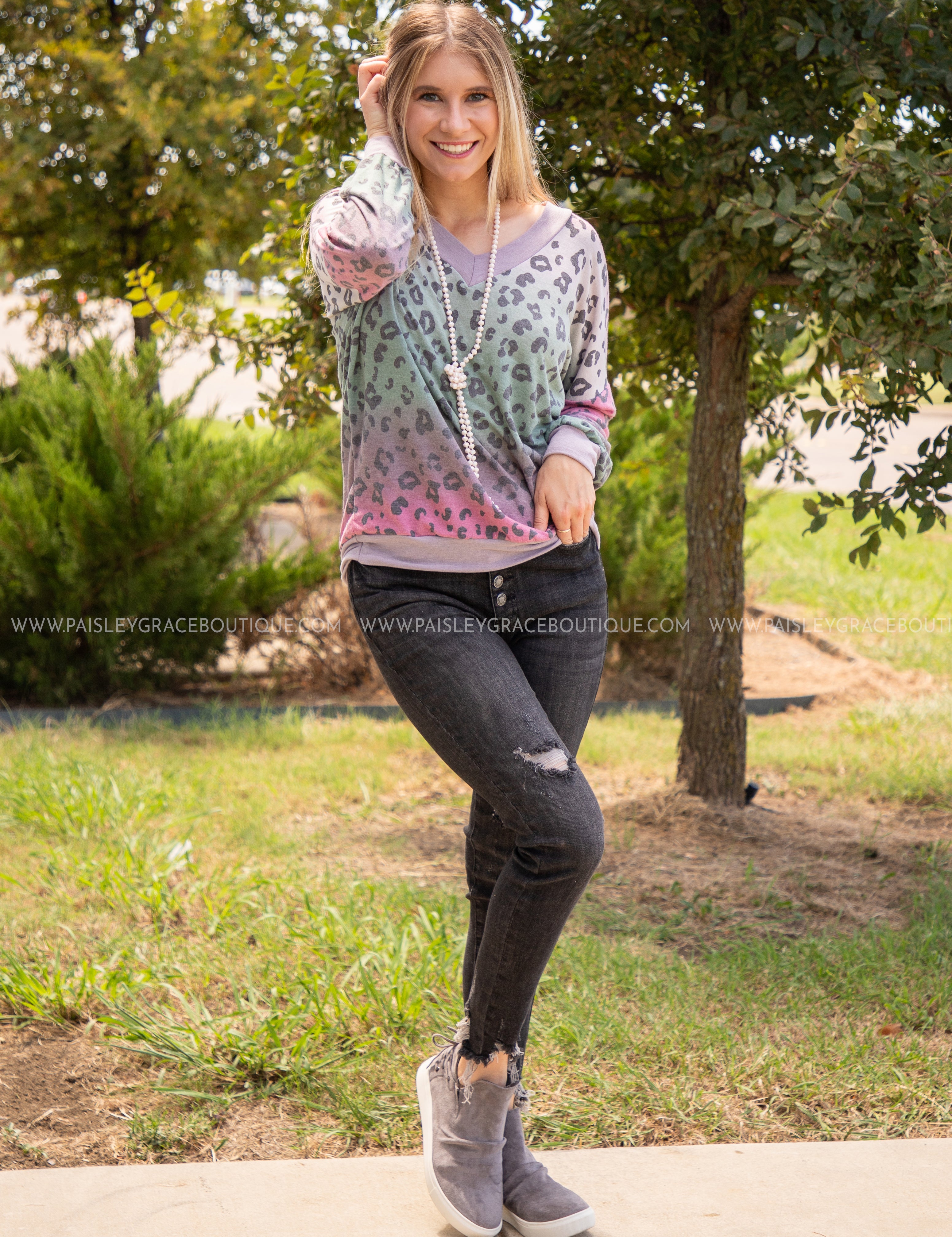 Living In Leopard Top - LAST ONES FINAL SALE