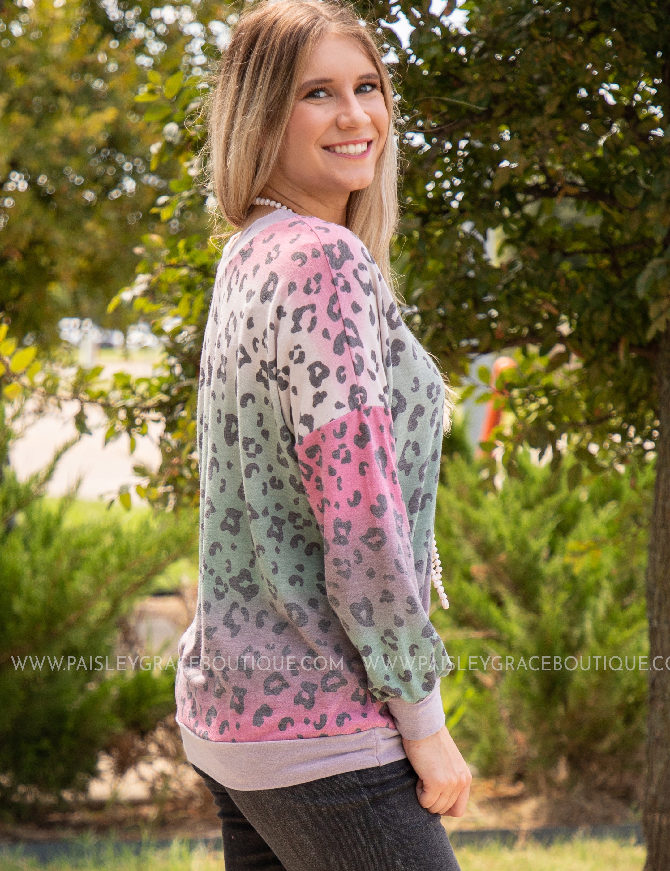 Living In Leopard Top - LAST ONES FINAL SALE