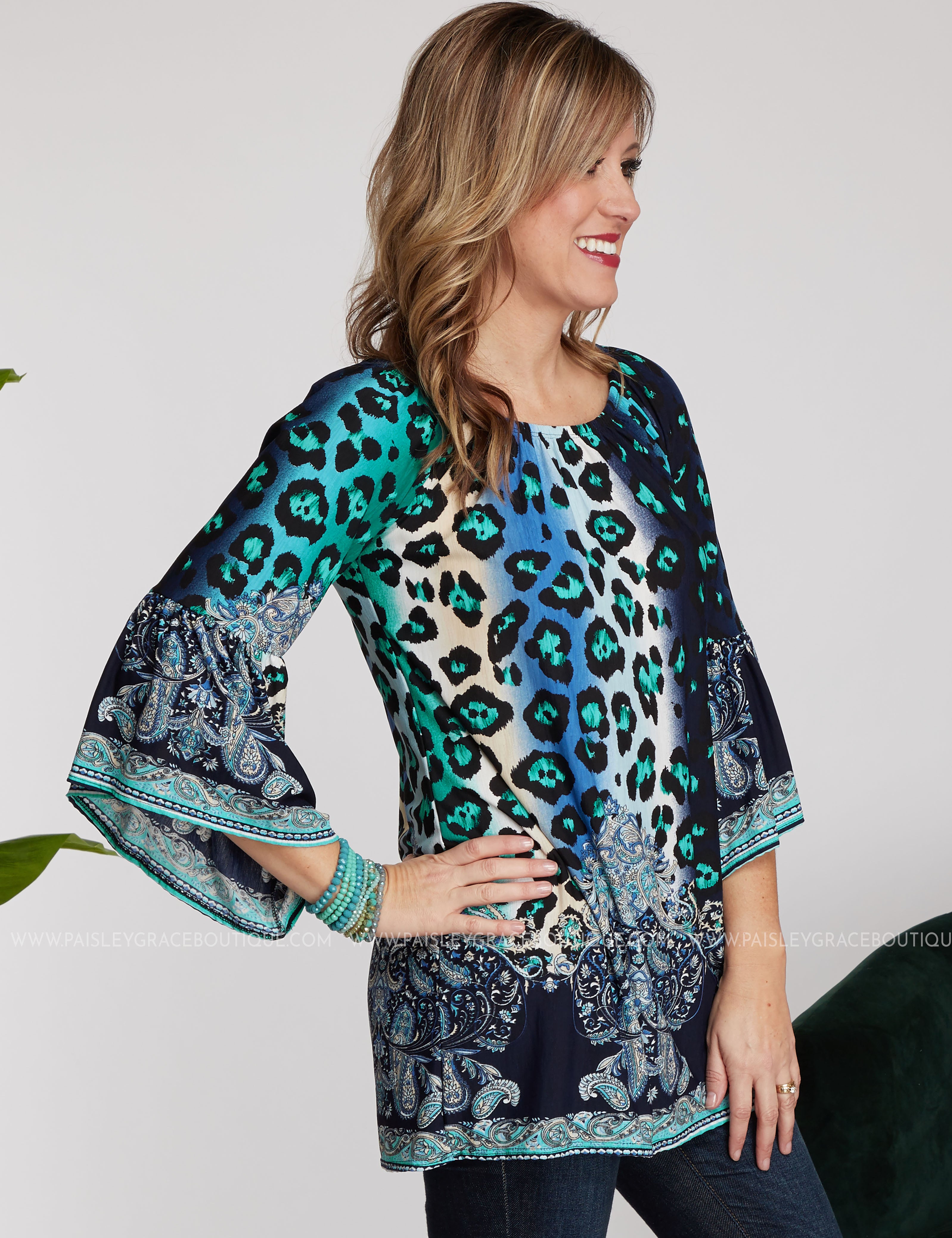 You Blue Me Away Top - LAST ONES FINAL SALE