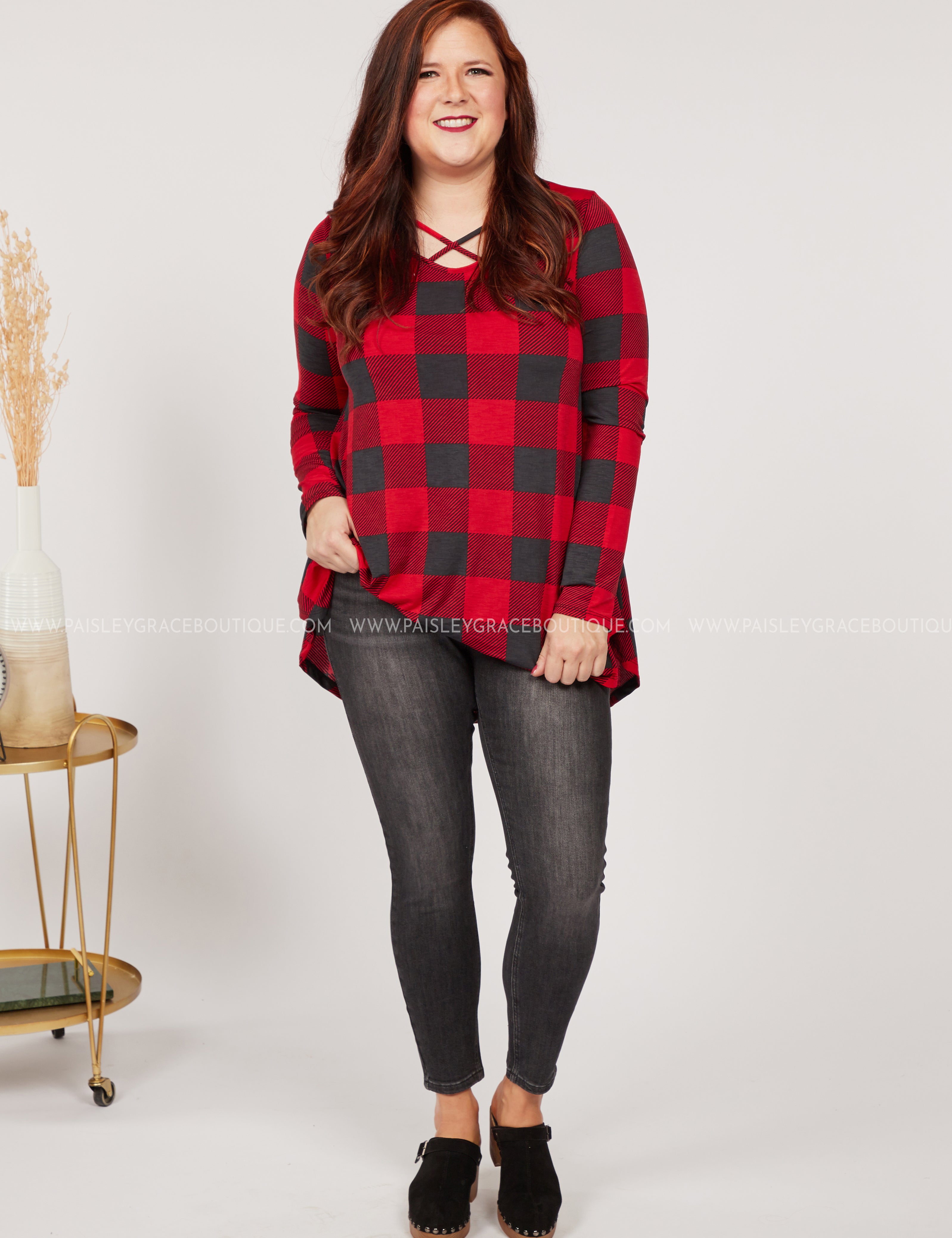 Promise Me Plaid Top - LAST ONES FINAL SALE