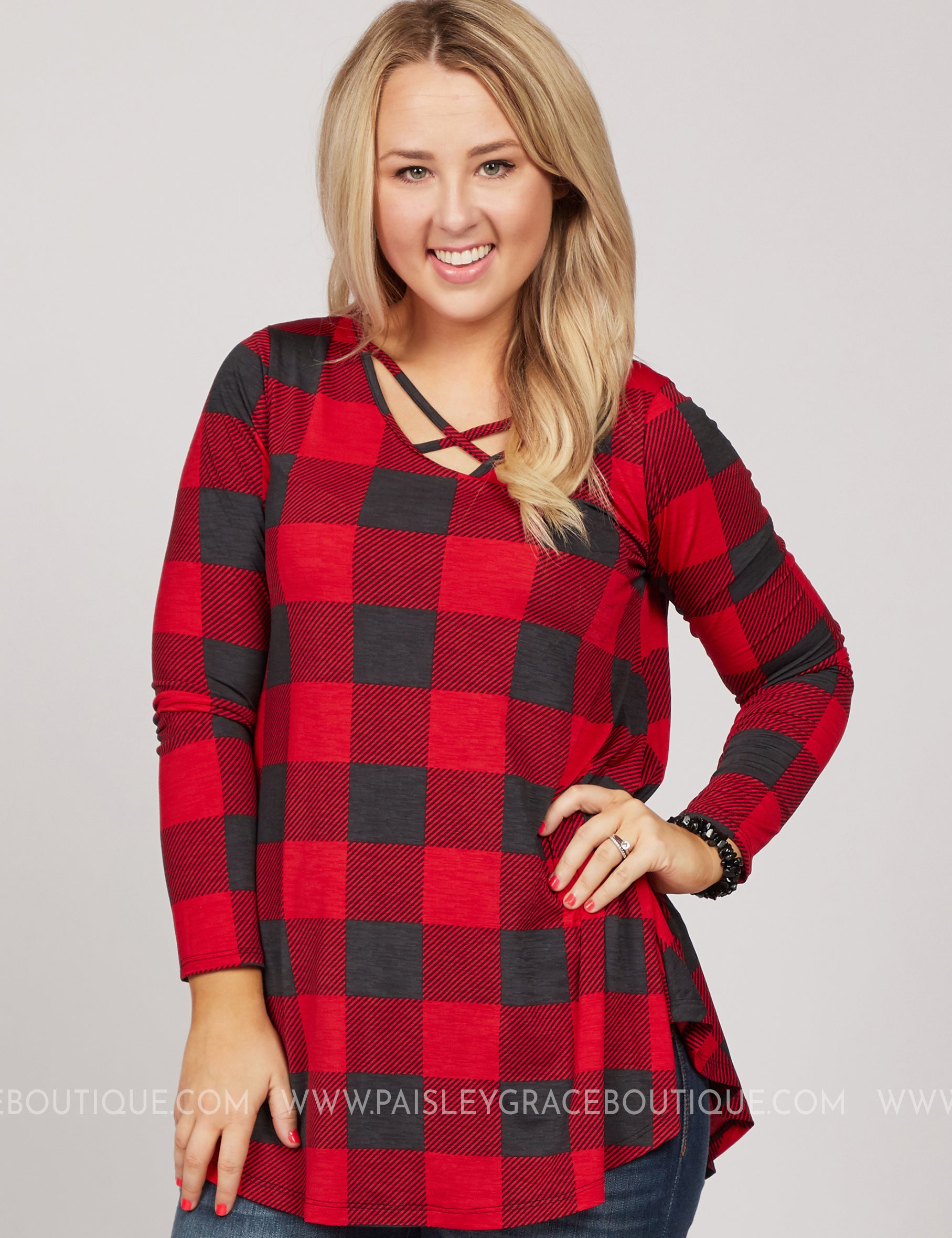 Promise Me Plaid Top - LAST ONES FINAL SALE