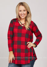 Load image into Gallery viewer, Promise Me Plaid Top - LAST ONES FINAL SALE
