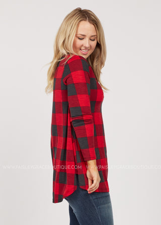 Promise Me Plaid Top - LAST ONES FINAL SALE