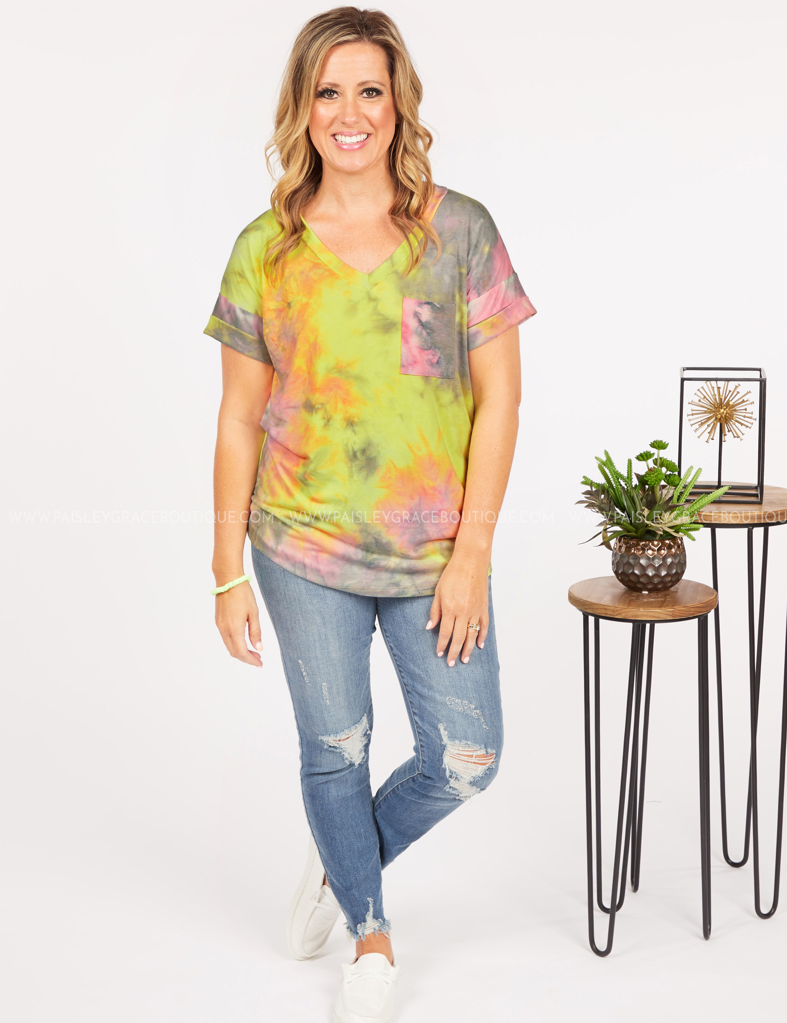 Basic Needs Tie Dye - GREY- LAST ONES FINAL SALE