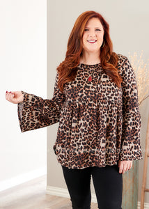 Leopard in Love Top  -- WS23 FINAL SALE CLEARANCE