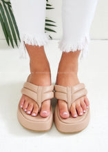 Load image into Gallery viewer, Bonnie Platform Sandals - Taupe  - FINAL SALE
