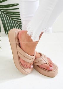 Bonnie Platform Sandals - Taupe  - FINAL SALE