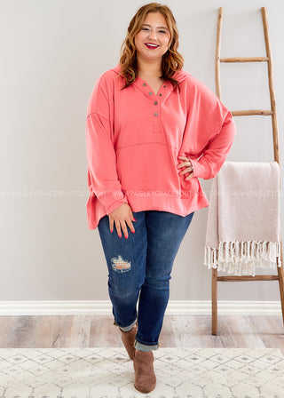 Shaye Hoodie - Coral* FINAL SALE *