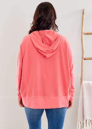 Shaye Hoodie - Coral* FINAL SALE *