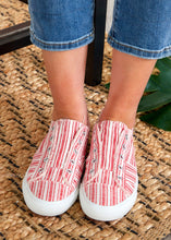 Load image into Gallery viewer, Babalu Sneaker by Corkys - Red Stripe  - FINAL SALE
