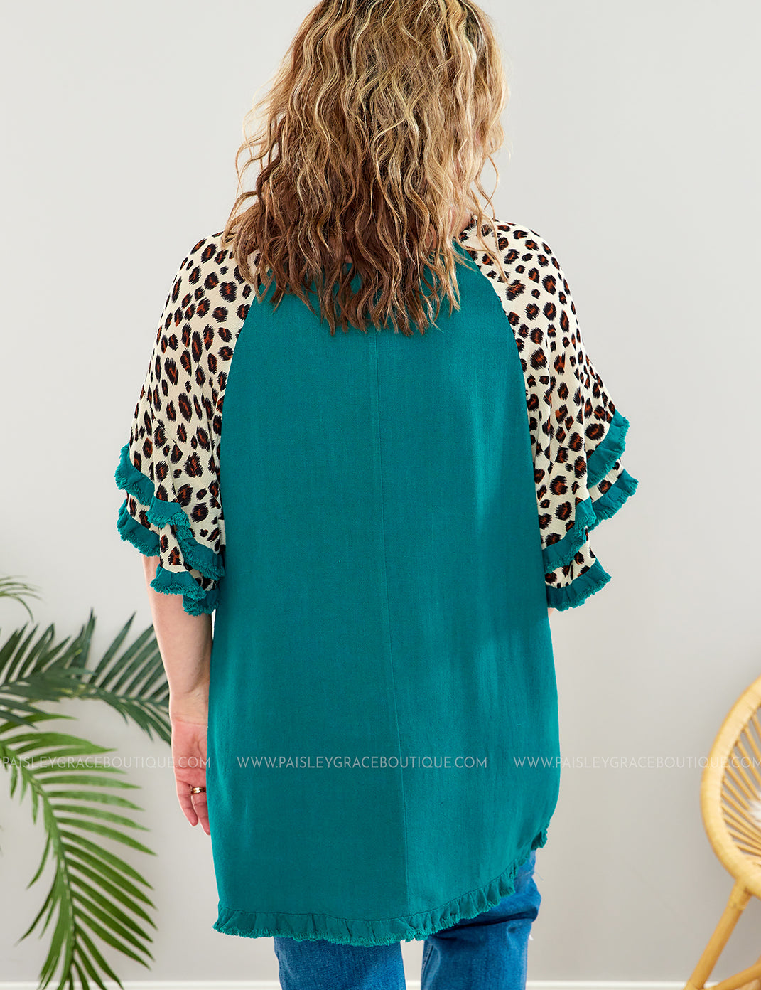 Abigail Top-Teal* LAST ONES FINAL SALE *