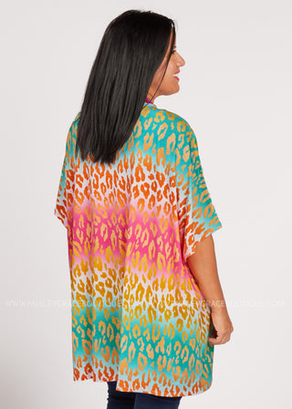 Layers Of Fun Kimono  - LAST ONE FINAL SALE